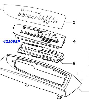 Fisher Paykel 421098P Display Module GWL11 GWL15